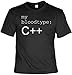 Produktbild witziges Sprüche T-Shirt My bloodtype: C++ (Größe: XL) Fb schwarz