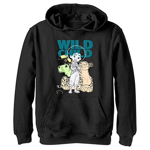 Sweat à capuche Disney Encanto Wild Child noir pour garçon taille XL