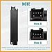 Partuto Front Left Side 6 Way Car Power Seat Switch Control Adjustment Adjust Recline Recliner Switch Fit for Honda Odyssey - Pack of 1 Black Replacement