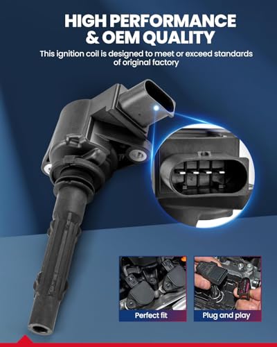 Image of KAX Pack of 8 Ignition Coil Set for Lexus LS400 1998-2000, GS400 1998-2000, SC400 1998-2000, UF229