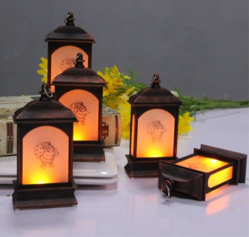 Farolillo de Navidad y lámpara de candelabro para decoraciones navideñas de mesa 5