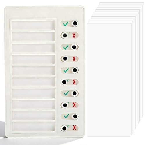 Lavagna cancellabile a secco, lavagna autoportante, strumenti ADHD per lista di controllo delle cose da fare, bacheca delle attività da fare per bambini, liste di controllo delle mie faccende per