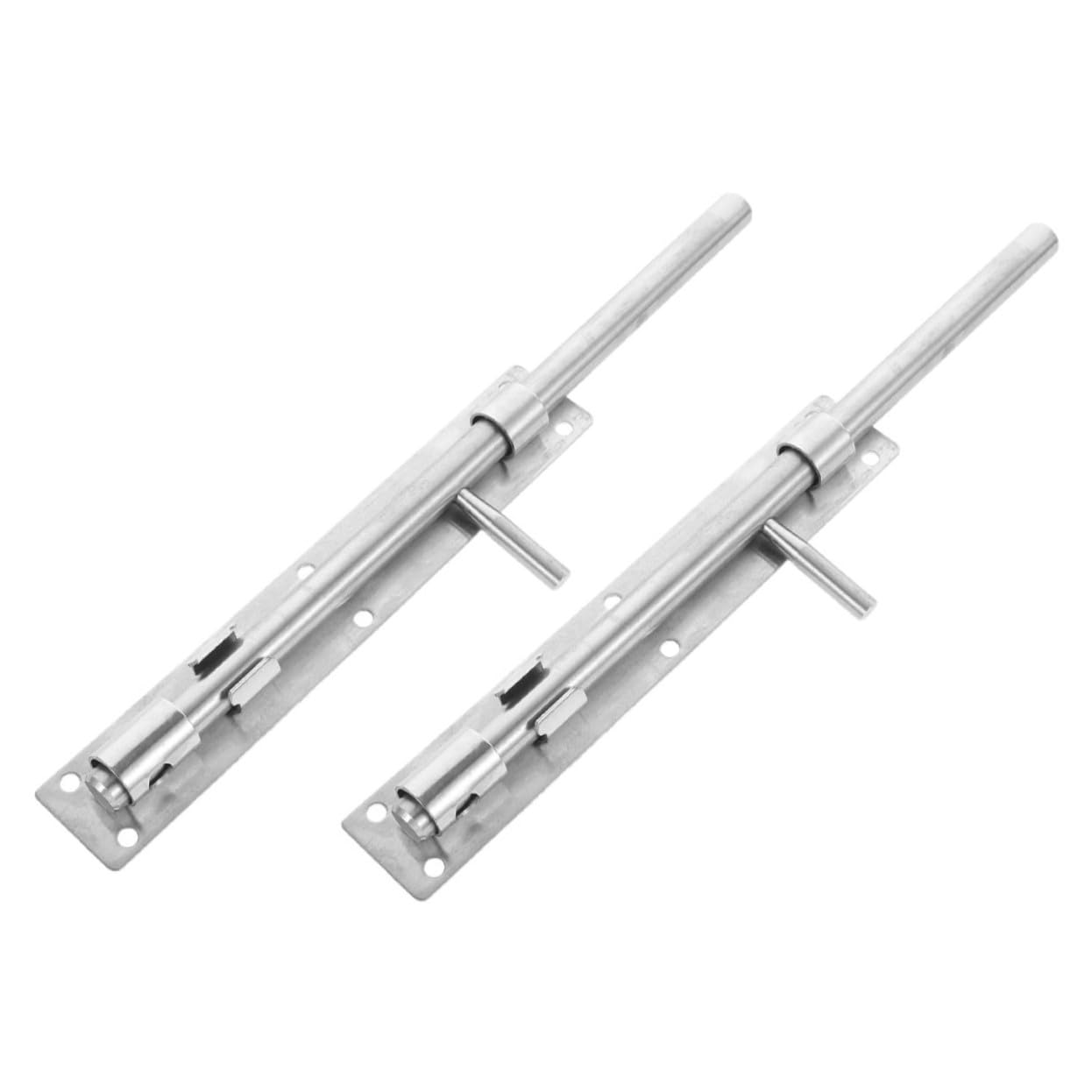 2 pièces Loquet de Porte Acier Inoxydable Verrou de Sécurité Robuste Coulissant pour Porte Intérieure Protection Renforcée pour Maison et Chambre