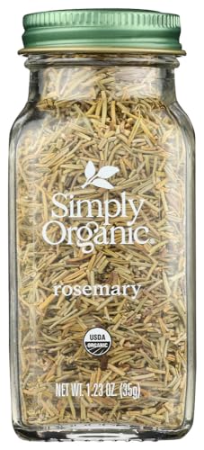 Simply Organic Rosemary Leaf Whole Certified Organic, 1.23-Ounce Containers (Pack of 3)