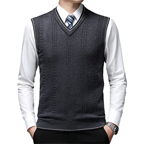 Pull en laine homme décontracté col en V pour style casual chic