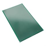 UrbanHui DIY Leiterplatte grün 30x18cm, FR4 Glasfaser 0,16cm dick, vorgebohrt mit 0,3cm Teilung für elektronische Experimente und Punkt-zu-Punkt-Schweißen