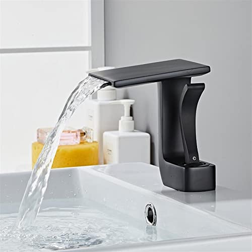 Robinet de lavabo monotrou mélangeur eau chaude et froide pour vasque de salle de bain