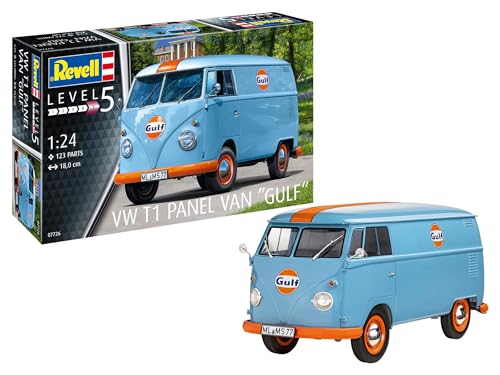 Revell 07726 VW T1 Panel Van (Gulf Decoration) 1:24 Scale...