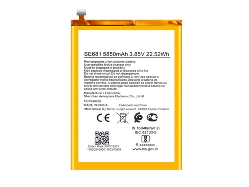 Image of Original SE681 Battery for Nokia C30 Battery with 1 YearWarranty** (SEPAG75)