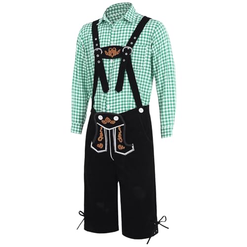 Tenue fête à thème bière avec costume bavarois homme et lederhosen