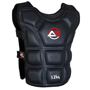 Pro Weighted Vest – Fix Filled Weighted Jacket 10kg 12kg 15kg 20kg, High Grade Canvas, Comfortable Fit with Adjustable Straps (12kg)