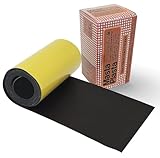 MastaPlasta Original Self-Adhesive Leather Repair Patch - Black 150 x 10 cm (60 x 4in). Instant Upholstery-Quality Scratch and Tear Repair for Sofas, Car Seats, DIY, Craft