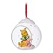 Disney Winnie The Pooh and Piglet Glass Globe Sketchbook Ornament