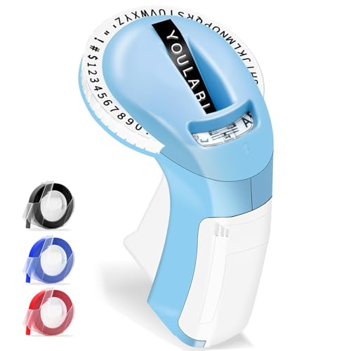 Etiquetadora em Relevo com 3 Fitas, Etiquetadora, Rotuladora com 48 Caracteres (Letras, Números, Sím