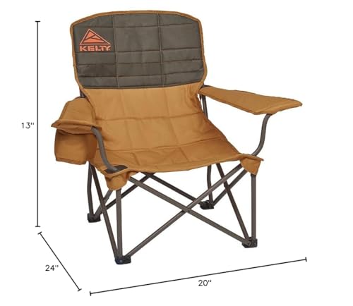 Image of Kelty Lowdown Folding Chair, Camping Seat for Backyard Parties, Soccer Saturdays, Concerts, Beach, Tailgating (Beluga)