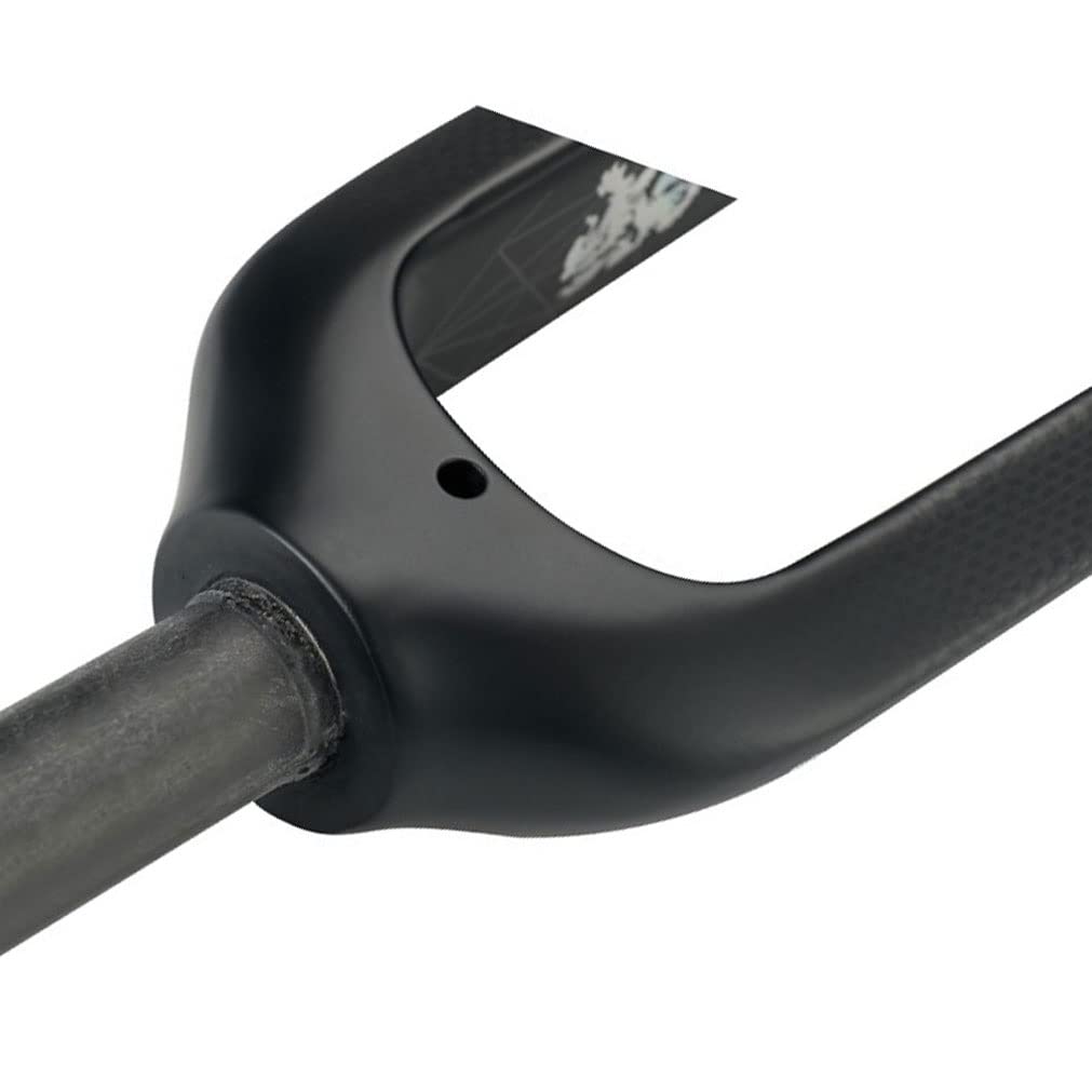 STRTG Fourche Rigide Carbone VTT 26/27.5/29 Pouces - Ultralégère 560g, Frein à Disque, Tube Droit 28.6mm, Axe QR 9mm - Performance Et Confort Maximisés