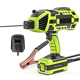 Portable Handheld ARC Welder Machine Kit, Electric IGBT Inverter Welding Tool with 5 Adjustable Currents, Ideal for 2.5-3.2mm Electrodes, Green