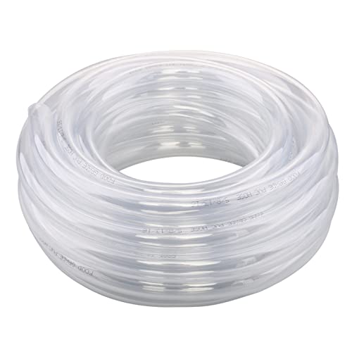DERNORD PVC Tubing 5/8"ID X 13/16"OD Flexible Clear Vinyl Hose 25 Feet for Food Grade