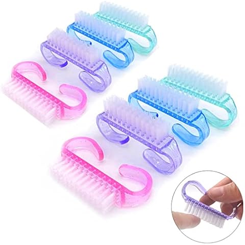 Juego de 8 Cepillos Para Limpiar Uñas Con Mangos Cover