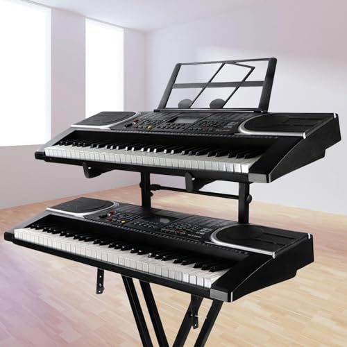 Shurzzesj Support de clavier réglable, support de clavier réglable en forme de X, affichage de clavier musical X-Tube, support de piano numérique double couche réglable pour enfants et adultes - Les Beatles, Paul McCartney, John Lennon, RIngo Starr, George Harrison Shurzzesj Support de clavier réglable, support de clavier réglable en forme de X, affichage de clavier musical X-Tube, support de piano numérique double couche réglable pour enfants et adultes – Image 4