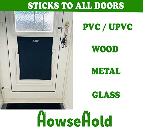 Post Catcher Bag For Mail Slots, Letter Boxes [Black] No Tools Or Screws Needed No Bending Down, Stops Dog Eating Mail #TOP4