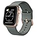 Sport Band Compatible with Apple Watch Bands 41mm 40mm 38mm, Soft Silicone Wristbands Replacement Strap with Classic Clasp for iWatch Series SE 7 6 5 4 3 2 1 for Women Men, Olive Green 38/40/41mm