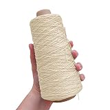 TEXTEX = Cône Cuquillo. Fil pour Tricot et Crochet. Composition Rayonne 100%. 1 Cône de 200grs et 600mts - (Créme)