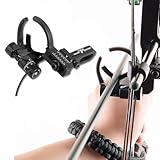 FUNTRESS Reposafechas de contención completa para mano derecha e izquierda, accesorio de tiro con arco compuesto (mano derecha, negro)