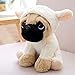 bolin 20cm Perros De Simulación De Peluche De Felpa Sharpei Pug Adorable Cachorro Juguete para Mascotas Niños Cumpleaños Oveja