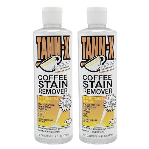 Tann-X Coffee Stain Remover for Carpet and Upholstery, Pint (2 Pack)