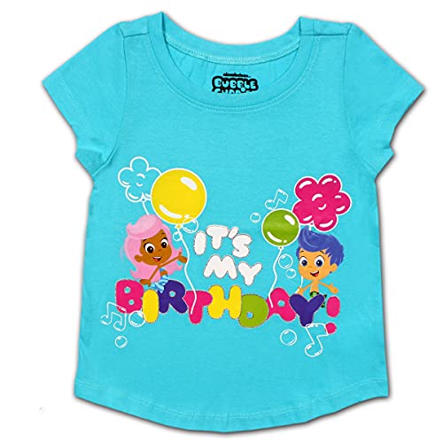 Nickelodeon Bubble Guppies Girls Its My Birthday Blouse Tee Shirt for Toddlers