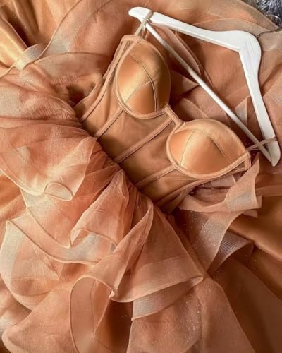 High Low Short Prom Dress Ruffle Tulle Homecoming Dresses Spaghetti Straps Cocktail Party Gown4