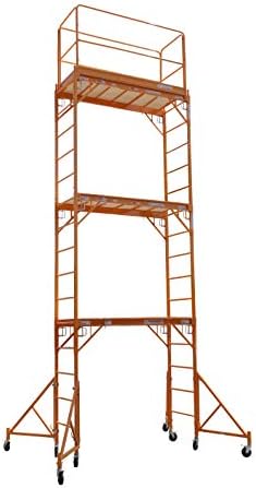 CBM Scaffold Multipurpose 18ft. Maxi Square Triple Baker-Style Scaffold Tower Package - 1,000-Lb. Capacity, Model# 3MFS