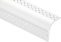 Bullnose Vinyl Drywall Corner Bead - 47.5" Inside Corner Strips, 4-Pack for Seamless Pro Finish