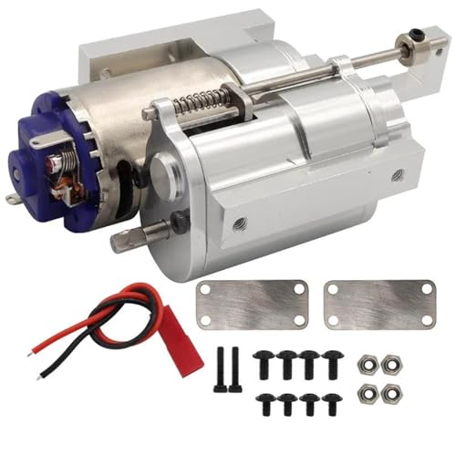 RC���[�V���O�p�[�c For WPL B1 B14 B24 C14 C24 For MN D90 D91 For MN96 M MS For JJRC 1/12 3����t�����^��2���M�A�{�b�N�X�g�����X�~�b�V���������pRC�J�[�p�[�c(Silver)