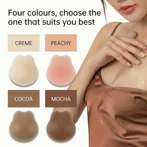 Image of Nipple Covers for Women With Lift,Thin Adhesive Sticky Bra Push Up