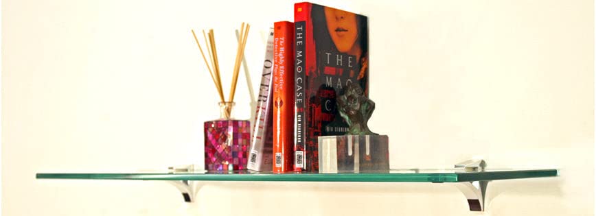 Spancraft Glass C-6x30-Brushed Bronze Cardinal Glass Shelf, Brushed Bronze, 6