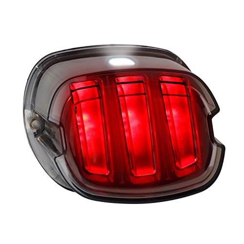 Image of NTHREEAUTO LED Tail Lights, Smoked Low Profile Brake Running Taillight
