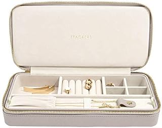 Stackers Taupe Sleek Necklace Travel Jewellery Box