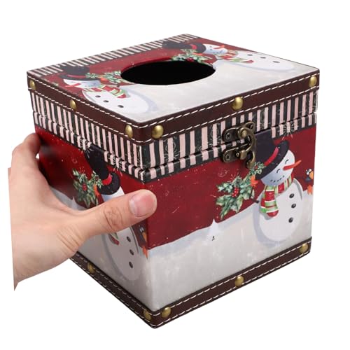 Boîte à mouchoirs de Noël en bois à offrir pour habiller la maison - 5