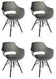 Modernes Design – Das zeitlose Design sorgt dafür, dass die Stühle auch morgen noch zeitgemäß und modisch wirken. Der komfortable Esszimmerstuhl lässt sich daher problemlos mit verschiedenen Tischen und Einrichtungsstilen kombinieren.