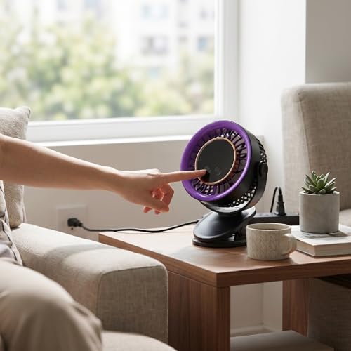 Ventilador portátil recargable con abrazadera para refrescar el cochecito de tu bebé 4
