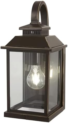 Minka Lavery Outdoor Wall Light 72591-143C Miner's Loft Exterior Wall Lantern, 1-Light 100 Watts, Oil Rubbed Bronze