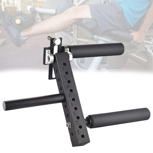 Extensión de piernas ajustable y máquina de rizos, accesorio para sentadillas para fuerza de piernas y práctica atlética, compatible con soportes de sentadillas de 1,8/2,6 cm, accesorio de fitness