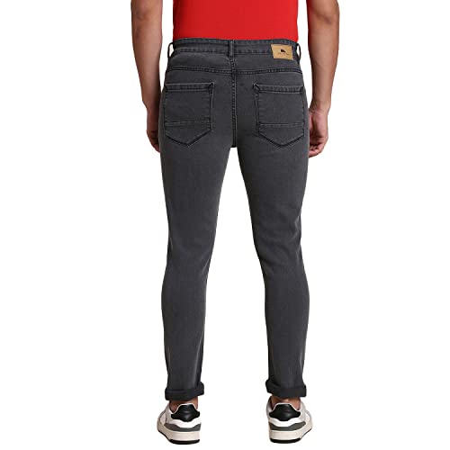 Image of Dennis Lingo Men's Stretchable Mid Rise Slim Fit Distressed Jeans