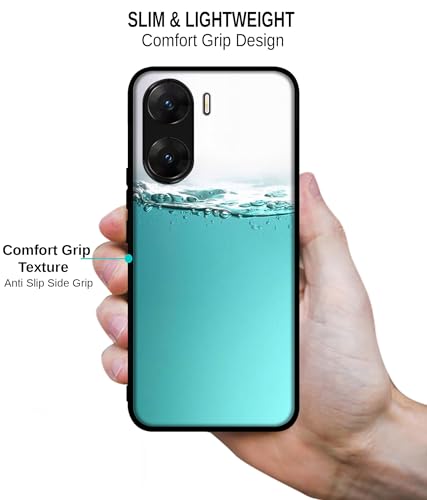 Image of Half Fill Design Premium 2D Printed Metal Back Case Cover for Vivo V29E 5G
