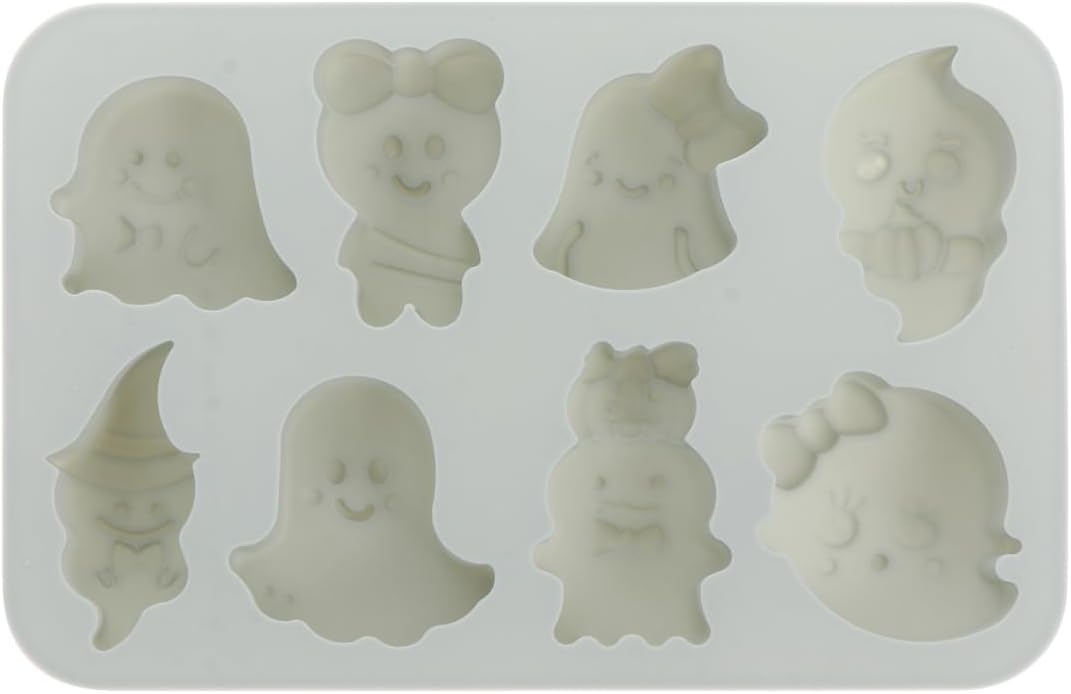 1 Pc Halloween Spooky Dice Ghost Shape Cake Mold Household Cake Mold Dessert Shops Pumpkin Baking Ghost Shaped Dainty