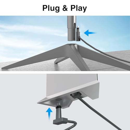 Adaptador Ethernet de 1200 Mbps en cable rectangular SEAFRONT 2 en 1 con puerto RJ45 de 3 pies 5