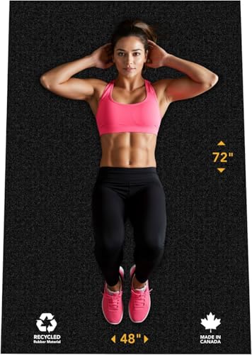 Rubber King Multi-Purpose Exercise Mat - 4' x 6' x 7mm...