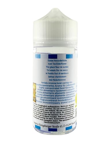 Thé glacé fleur de sureau formule concentrée et vegan Sasami